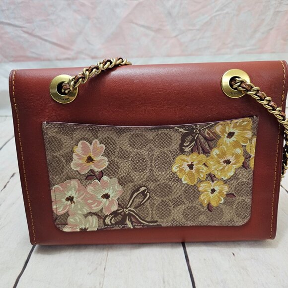 COACH Parker In Signature Canvas With Prairie Floral Print Shoulder Bag - Picture 11 of 14